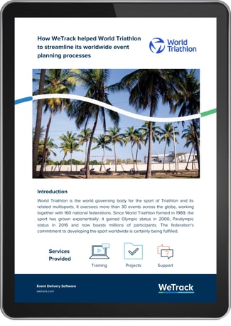 World Triathlon download page mockup